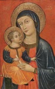 SALAMONE Giovanni 1377-1389,The Madonna and Child,Palais Dorotheum AT 2012-04-18