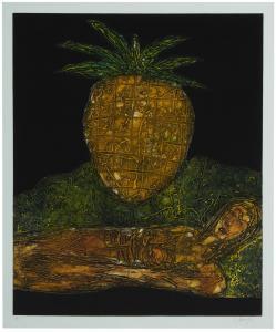 SALAZAR Eduardo Roca 1949,Untitled (Woman with Pineapple,2001,John Moran Auctioneers US 2022-08-23