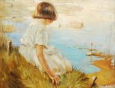 SALE H 1900-1900,Young girl in a white dress seated,Fieldings Auctioneers Limited GB 2013-09-07
