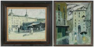 Salea Carlos 1900,2 Street scenes,20th century,Quinn & Farmer US 2018-01-27