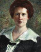 SALEEBY Khalil 1870-1928,Portrait of Carrie Aude ( 
The artists wife 
),1916,Bonhams GB 2016-04-27