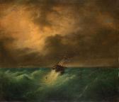 SALEH Raden Sjarief Bastaman 1814-1880,Dutch ship in a storm,1836,Zeeuws NL 2016-06-09