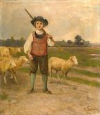 SALENTIN Hubert 1822-1910,The shepherd boy,Van Ham DE 2009-05-15