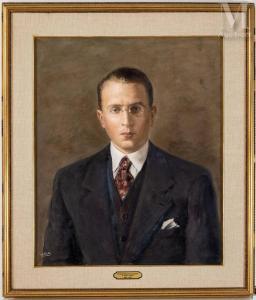 SALIETTI Alberto 1892-1961,Portrait d\’homme aux lunettes,1934,Millon & Associés FR 2024-02-15