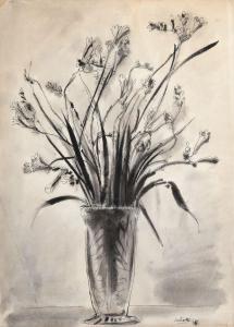 SALIETTI Alberto 1892-1961,Vaso di fiori,1956,Galleria Pananti Casa d'Aste IT 2024-04-19