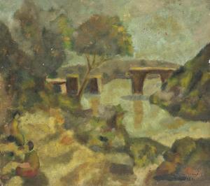 SALIH Zaid,Landscape,1930,Bonhams GB 2015-04-20