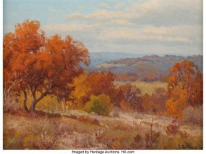 SALINAS Porfirio 1910-1973,Autumn in Texas,Heritage US 2023-12-02