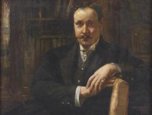 SALINAS Y TERUEL Juan Pablo,Ritratto di gentiluomo,1906,Capitolium Art Casa d'Aste 2023-12-13