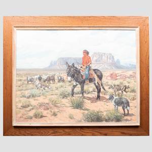 SALISBURY Paul 1903-1973,Navajo Boy,Stair Galleries US 2020-03-27