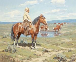 SALISBURY Paul 1903-1973,Watching the Herd,William Doyle US 2021-11-02