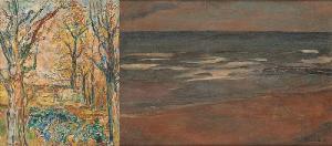 SALKIN Emile 1900-1977,Les arbres au printemps,1967,Horta BE 2016-12-12