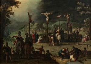 SALLAERT Antonius 1590-1657,Le Golgotha,Daguerre FR 2024-03-22