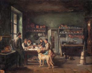 SALLE Pierre 1831-1899,Scena di famiglia in un interno,Wannenes Art Auctions IT 2014-11-26