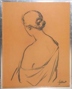 SALLENT LL 1934,Figura femenina de espaldas,Arce ES 2019-02-26