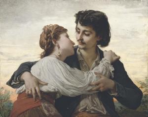 SALLES WAGNER Adelaïde 1825-1890,The lovers' embrace,Christie's GB 2008-01-23