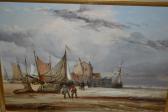 SALMON J,figures and boats on a beach,1883,Lawrences of Bletchingley GB 2016-04-26