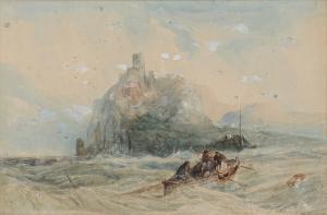 SALMON John Francis 1808-1886,Rowing Boat in a Rough Sea,Mellors & Kirk GB 2022-06-15