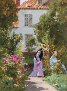 SALMSON Hugo 1843-1894,Women in the Garden,1875,Shannon's US 2018-04-26