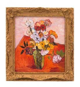 SALTARELLI Paul,Roses and Anemones,1995,Hindman US 2014-07-23
