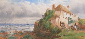 SALTER John William 1825-1891,Cottages at Roundham,1868,Bearnes Hampton & Littlewood GB 2024-01-16