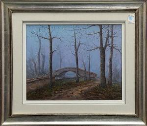 Salvadori LUIGI 1900-1900,Bridge in the Mist,Clars Auction Gallery US 2014-02-15