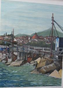 Salvalai Miriam,Italian Harbour Scene,Fonsie Mealy Auctioneers IE 2017-07-25