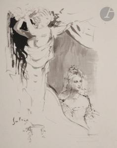SALVAT François 1892-1976,Hommage à Watteau - Arlequin - Femme et Cariatide ,Ader FR 2021-10-06