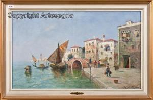 SALVATERRA Giuseppe,Scorcio veneziano,1900,ArteSegno IT 2024-04-20