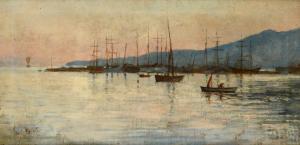 SALVETTI Antonio 1854-1931,Porto di La Spezia,Galleria Pananti Casa d'Aste IT 2022-10-21