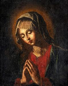 SALVI Giovanni Battista 1609-1685,Madonna in preghiera,Casa d'Aste Arcadia IT 2024-04-17