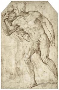 SALVIATI Francesco 1510-1563,A nude man in profile to the left,Christie's GB 2024-02-01