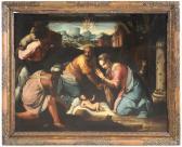 SALVIATI Francesco 1510-1563,Natività con visita dei pastori,Meeting Art IT 2021-11-13
