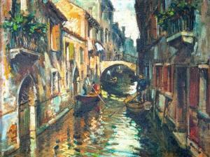 SALVIATI Gino 1911-1998,Venetian Gondoliers,Shapiro Auctions US 2020-07-25