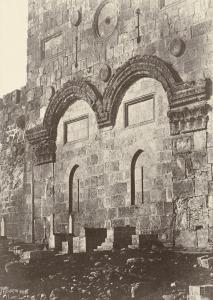 SALZMANN Auguste,Jerusalem, Enceinte du Temple, Porte dorée,1854/56,Galerie Bassenge 2021-12-08