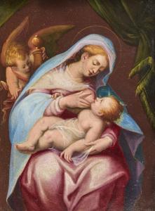 SAMACCHINI Orazio 1532-1577,Madonna del latte,Capitolium Art Casa d'Aste IT 2022-12-13