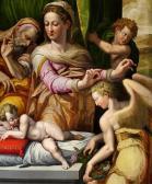 SAMACCHINI Orazio 1532-1577,The Holy Family with Angels,Lempertz DE 2017-05-20