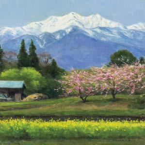 SAMADA Toshio,Flowers and Mt. Jiigatake (Omachi City, Nagano Pre,Mainichi Auction JP 2022-11-11