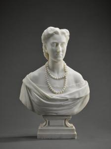 SAMAIN Louis 1834-1901,Bust of Marie of Hohenzollern-Sigmaringen (1845-19,1867,Sotheby's 2022-12-14