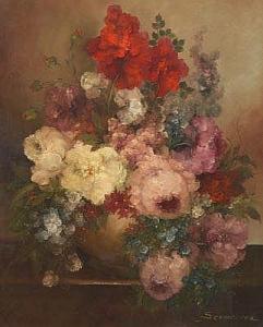 Samara Helga 1941,Floral still life with peonies,Aspire Auction US 2018-02-17