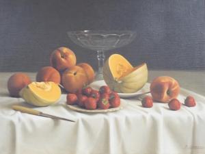 SAMIMI Reza 1919-1991,Still life of fruit on a table top,Gorringes GB 2023-07-03
