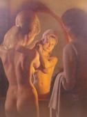 Samini R,a nude lady in the mirror,Crow's Auction Gallery GB 2017-12-06