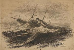 SAMOKISH Nikolai Semenovich 1860-1944,Ship at Sea,MacDougall's GB 2017-06-07