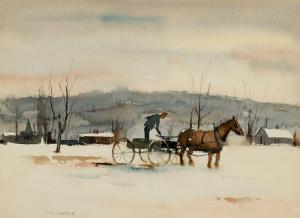 SAMPLE Paul Starrett 1896-1974,Manuring the Field,Barridoff Auctions US 2024-04-13