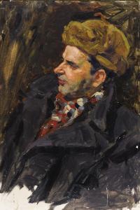 SAMSONOV EVGENI IVANOVICH 1926,Adbullayev's Portrait,1955,Heritage US 2008-11-14