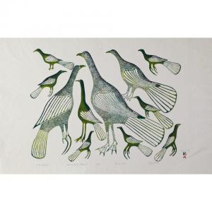 SAMUALIE Eliyakota 1939-1987,FIELD OF BIRDS,1978,Waddington's CA 2012-05-14
