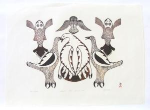 SAMUALIE Eliyakota 1939-1987,Fish And Birds,1977,Maynards CA 2016-10-19