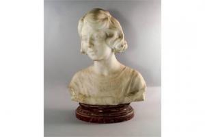 SAMUEL Charles 1862-1939,Bust of a girl,Rosebery's GB 2015-09-08