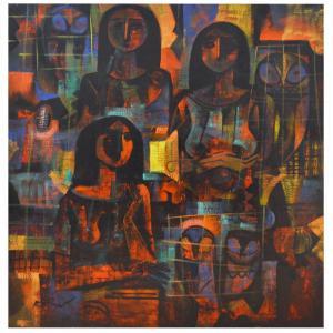 SAN MIGUEL Roger 1940,THREE LADIES,New Art Est-Ouest Auctions JP 2016-05-31