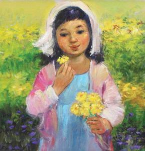 SAN MIGUEL Roger 1940,Yellow Flowers,2009,Sidharta ID 2015-11-01