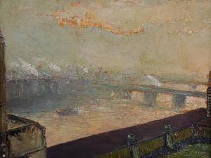 SAN SALVADORE Pierot,London, A Twilight on the Thames, 'from the roof o,John Nicholson 2016-11-23